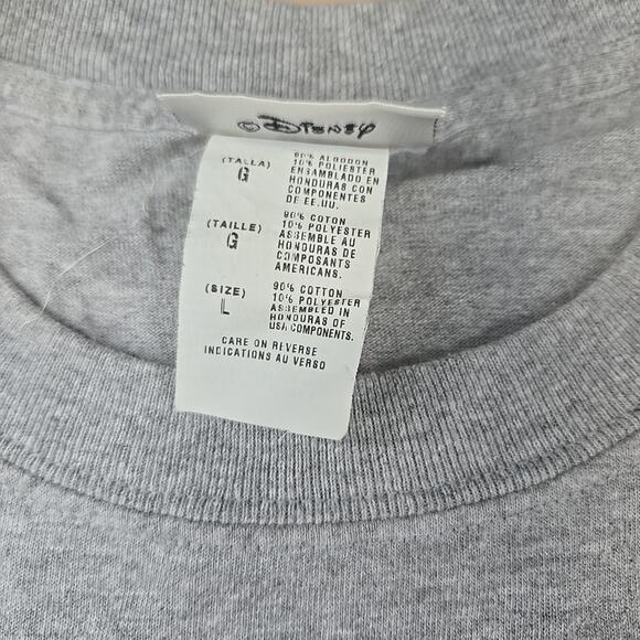 Walt Disney World Pooh Vintage 90s T-shirt Sz L Cartoon Classic Rare Gray - Picture 4 of 7